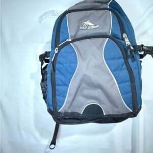 High Sierra Swerve DayPack Navy/Charcoal/Black Backpack Hiking/ Computer